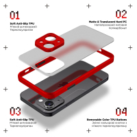 Чохол до мобільного телефона Armorstandart Frosted Matte Xiaomi Redmi Note 14S 4G Red (ARM85111) Diawest