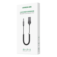 FM модулятор Ugreen Bluetooth 5.0 Aux with mic CM309 UGREEN Black (70601) Diawest