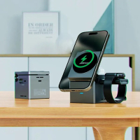 Зарядний пристрій Acefast Wireless QI 3in1 15W E18 Rubik''s (6974316282884) Diawest