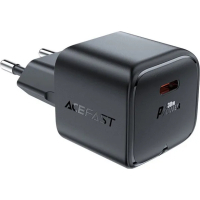 Зарядний пристрій Acefast USB-C 30W Gan A77 mini Fast Charger Black (6974316282662) Diawest