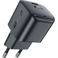 Зарядний пристрій Acefast USB-C 30W Gan A77 mini Fast Charger Black (6974316282662) Diawest