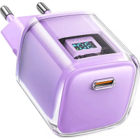 Зарядний пристрій Acefast 1xUSB-C 30W Gan A53 Fast Charger alfalfa purple (6974316282365) Diawest