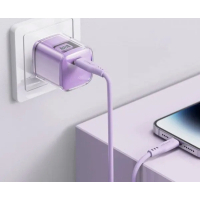Зарядний пристрій Acefast 1xUSB-C 30W Gan A53 Fast Charger alfalfa purple (6974316282365) Diawest