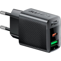 Зарядний пристрій Acefast 2xUSB 30W (USB-C+USB-A) Gan A98 Black (6974316283263) Diawest