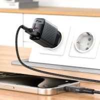 Зарядний пристрій Acefast 2xUSB 30W (USB-C+USB-A) Gan A98 Black (6974316283263) Diawest