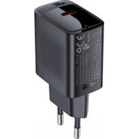 Зарядний пристрій Acefast USB-C 20W + Type-C cable A82 Fast Charger Black (6974316280057) Diawest