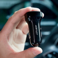 Зарядний пристрій Acefast 2xUSB 66W (USB-C + USB-A) B4 with digital display (6974316280392) Diawest