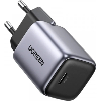 Зарядний пристрій Ugreen 1xUSB 30W (USB-C) Gan PD Nexode Mini + PD cable Grey CD319 (25257) Diawest