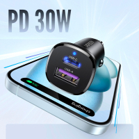 Зарядний пристрій Ugreen 2xUSB 30W (USB-A + USB-C) QC 4.0 Сіра (EC305) (25845) Diawest