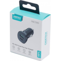 Зарядний пристрій Choetech 2xUSB 38W (USB-C+USB-A) PD 20W+QC3.0 18W black (TC0005-101-BK) Diawest