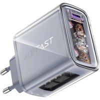 Зарядний пристрій Acefast 3xUSB 65W (2xUSB-C+USB-A) Gan A45 Fast Charger Mountain mist (6974316282099) Diawest