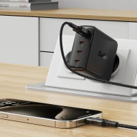 Зарядний пристрій Acefast 4xUSB 100W (3xUSB-C+USB-A) Gan A94 Fast Charger Black (6974316283133) Diawest