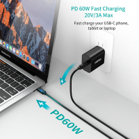 Дата кабель Кабель USB 2.0 Type-C M-M, 0.5 м,чорний Choetech Choetech (CC0001-V4-PE) Diawest