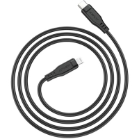 Дата кабель USB-C to Lightning 1.2m 3.0A TPE C3-01 Black Acefast (6974316280804) Diawest