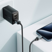 Дата кабель USB 2.0 AM to Type-C 1.2m 3.0A (18W) C20-04 aluminum alloy Black Acefast (6974316283782) Diawest