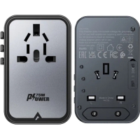 Зарядний пристрій Acefast 5xUSB 75W (3xUSB-C + 2xUSB-A) Gan Z1 Fast Charger (6974316282495) Diawest