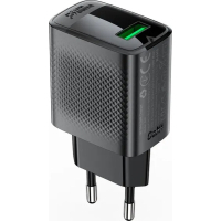 Зарядний пристрій Acefast USB-A 20W + Type-C cable A90 Fast Charger Black (6974316280064) Diawest