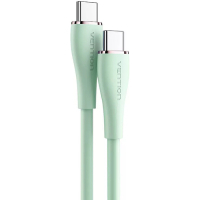 Дата кабель USB-C to USB-C 1.5m 100W Silicone Light Green Vention (TAWGG) Diawest