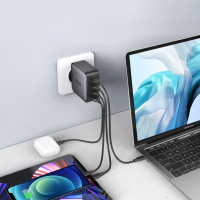 Зарядний пристрій Ugreen 4xUSB 100W (3xUSB-C+USB-A) Gan Tech Fast GAN Charger black CD226 (40747) Diawest