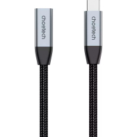 Дата кабель USB-C 3.1 AM/AF 2.0m 10Gbps 100W nylon braid Choetech (XCC-1039-CA-GY) Diawest