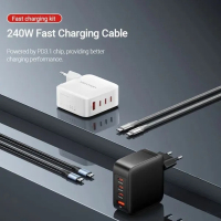 Зарядний пристрій Vention 4xUSB 140W (3xUSB-C+USB-A) PD3.1/QC3.0/GaN White (FEIW0-EU) Diawest