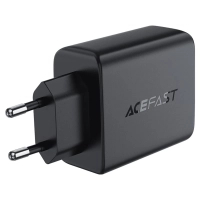 Зарядний пристрій Acefast 4xUSB 45W (2xUSB-C+2xUSB-A) Gan A61 Fast Charger Black (6974316282754) Diawest