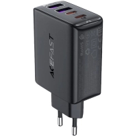Зарядний пристрій Acefast 4xUSB 45W (2xUSB-C+2xUSB-A) Gan A61 Fast Charger Black (6974316282754) Diawest