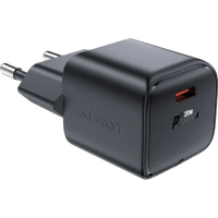 Зарядний пристрій Acefast USB-C 20W Gan A73 mini Fast Charger Black (6974316282648) Diawest