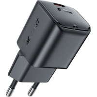 Зарядний пристрій Acefast USB-C 20W Gan A73 mini Fast Charger Black (6974316282648) Diawest
