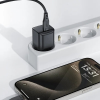 Зарядний пристрій Acefast USB-C 20W Gan A73 mini Fast Charger Black (6974316282648) Diawest