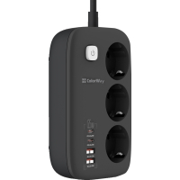 Мережевий фільтр живлення ColorWay CW-CHE34PDB 3 роз/4USB GaN3 Pro (CW-CHE34PDB) Diawest