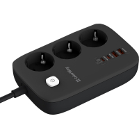 Мережевий фільтр живлення ColorWay CW-CHE34PDB 3 роз/4USB GaN3 Pro (CW-CHE34PDB) Diawest