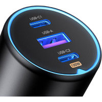 Зарядний пристрій Ugreen 3xUSB 130W (2xUSB-C+USB-A) QC 3.0 black (CD293) (90413) Diawest