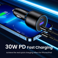 Зарядний пристрій Ugreen 3xUSB 130W (2xUSB-C+USB-A) QC 3.0 black (CD293) (90413) Diawest