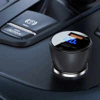 Зарядний пристрій Acefast 2xUSB 63W (USB-C + USB-A) B6 with digital display (6974316280972) Diawest