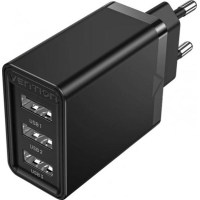 Зарядний пристрій Vention 3xUSB A 12W Black (FEAB0-EU) Diawest
