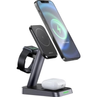 Зарядний пристрій Acefast Wireless QI 3in1 18W E3 (6974316280903) Diawest
