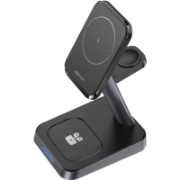Зарядний пристрій Acefast Wireless QI 3in1 18W E3 (6974316280903) Diawest