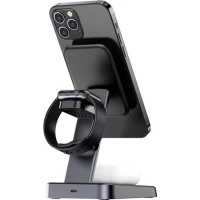 Зарядний пристрій Acefast Wireless QI 3in1 18W E3 (6974316280903) Diawest