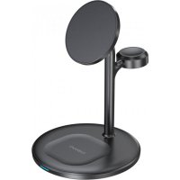 Зарядний пристрій Choetech 15W 3-in-1 Magnetic Wireless Fast Charger black (T585-F-101-CCBK) Diawest