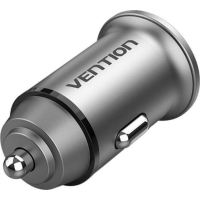 Зарядний пристрій Vention 2USB-A 30W QC3.0 Gray Mini Style Aluminium Alloy Type (FFEH0) Diawest