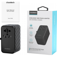 Зарядний пристрій Choetech 4xUSB 100W PD (2хUSB-C+2хUSB-A) сharger diamond model black (PD6028-BK) Diawest