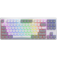 Клавіатура Hator Rockfall 3 Mecha TKL QMK/VIA Orange Wireless White (HTK851UA) Diawest