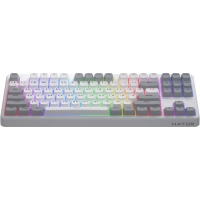 Клавіатура Hator Rockfall 3 Mecha TKL QMK/VIA Orange Wireless White (HTK851UA) Diawest