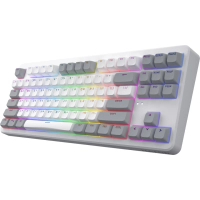 Клавіатура Hator Rockfall 3 Mecha TKL QMK/VIA Orange Wireless White (HTK851UA) Diawest
