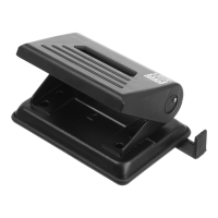 Діркопробивач Buromax пластиковий, до 12 аркушів, 120 х 80 х 65 мм, чорний (BM.4021-01) Diawest