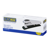 Степлер Buromax металевий, до 50 аркушів, (скоби №23, 24, 26), 167 х 36 х 57 мм, синій (BM.4251-02) Diawest