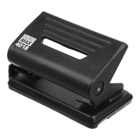 Діркопробивач Buromax пластиковий, до 12 аркушів, 110 х 82 х 65 мм, чорний (BM.4018-01) Diawest