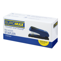 Степлер Buromax пластиковий, 20 аркушів, (скоби №24; 26), 110 х 34 х 53 мм, сірий (BM.4225-09) Diawest