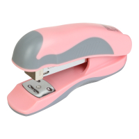 Степлер Buromax пластиковий PASTEL, 20 аркушів, (скоби №24, 26), 111 х 62 х 32 мм, рожевий (BM.4215-10) Diawest